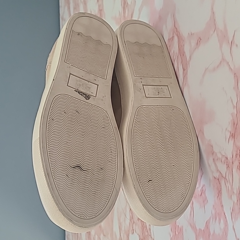 EUC Franco Fortini Taupe Suede Leather James Sneakers Sz Men 10.5 - Picture 5 of 9